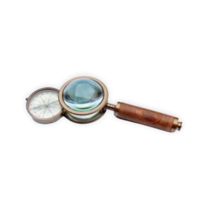 Compass and Magnifying Glass