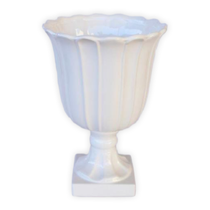 Larg White Vase Or Urn