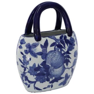 White Blue Handbag